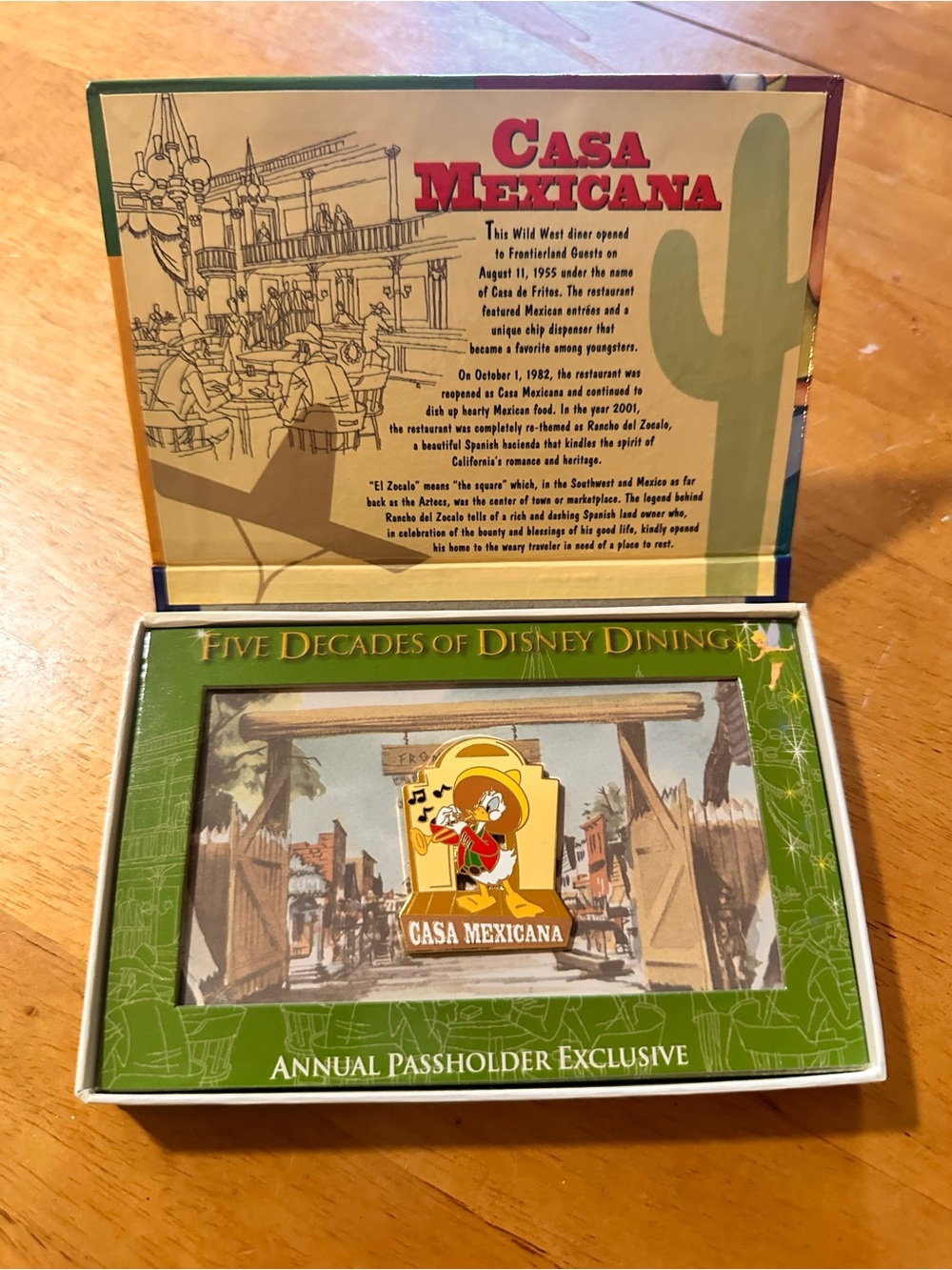 Disneyland AP Limited Edition CASA MEXICANA Pin “Five Decades of Disney Dining”